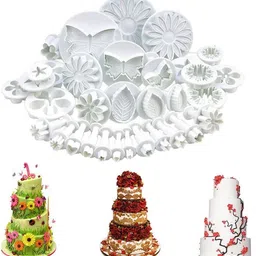 vaisag house Set of 33pcs Sugarcraft Cake Decorating Fondant Icing CutterPlunger Tools Cookie Cutter-picture-29