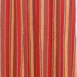 sri varahi new cotton Red With Orange Striped_65 Curtain Fabric image 3
