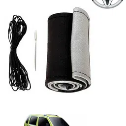 ayw Hand Stiched Steering Cover For Universal For Car WagonR image 1