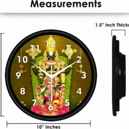 seemesh Analog 25 cm X 25 cm Wall Clock image 2