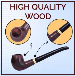 royal swag Wooden Outside Fitting Hookah Mouth Tip image 2