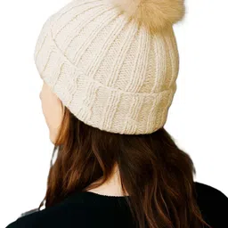 alexvyan Self Design, Woven, Solid Beanie image 2