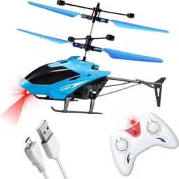 mickmart Remote Control Gravity Sensor Helicopter Toy with 3D Lights & Safety Flight image 1