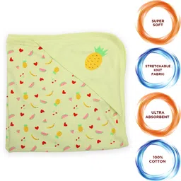 luvlap Printed Crib Hooded Baby Blanket forMild Winter image 2