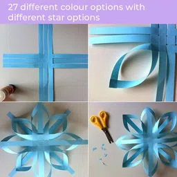 elqorax Origami Stars Paper | 1030 Sheets | 27 Colors | Double-Sided Craft Paper Silhouette Paper Sheet image 5