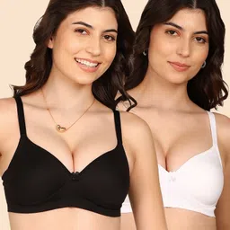 komli Pack of 2 Women T-Shirt Lightly Padded Bra-picture-16