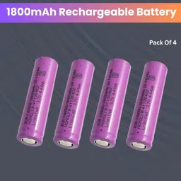 sacro Rechargeable 1800Mah Lithium-Ion For Light Speaker Pack of 4Q253 Battery-picture-12