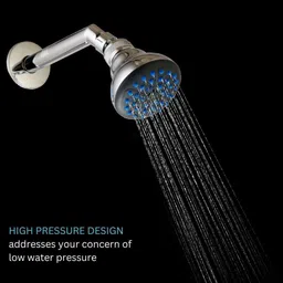 waterman by waterman Zodiac Wall Shower Head With Arm And Flange For Bathroom Wide Spray Coverage Fixed Mount image 5