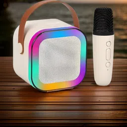 fronz G43_K12Wireless karaoke mic speaker with Bluetooth compatibility and RGB lights 10 W Bluetooth Home Audio Speaker-image-65