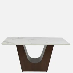 casacraft from pepperfry Imelda Marble Top 6 Seater Dining Table image 4