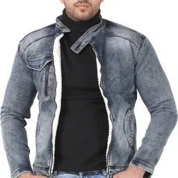 white apple jns Men Washed Denim Jacket-picture-10