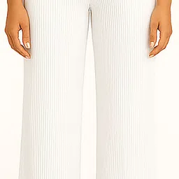 aq fashion Women Straight Fit White Lycra Blend Trousers-picture-17