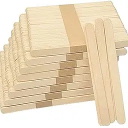 eclet 200 White Wooden Craft Stick Premium Natural Wooden Piece Ice Cream Sticks-picture-26
