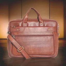house of common Men & Women Tan Messenger Bag-picture-19