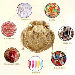 jivon Women Gold Potli image 5