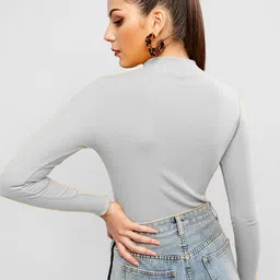 nt clothing Casual Regular Sleeves Striped Women White Top image 2