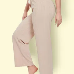 epicdesigns Pack of 2 Women Comfort Fit Black, White Pure Cotton Trousers image 3