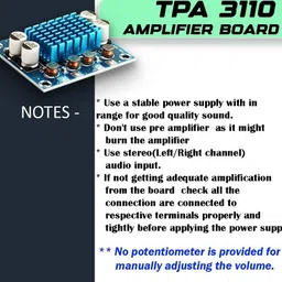 eastra TPA3110 30W+30W 2.0 Audio Amplifier Board Electronic Components Electronic Hobby Kit image 3