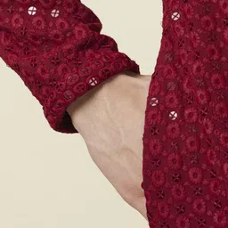 manyavar Men Viscose Rayon Kurta Pyjama Set image 5