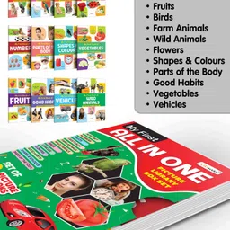 go woo Toddlers learning library box set (Green Edition) : set of 12 Books For Children-picture-24
