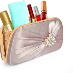 falcon bag Formal, Party Beige Clutch image 3