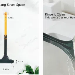 maauvtor Multifunctional 2 in 1 Window Glass Cleaner Brush Mesh Screen Cleaner Extendable Microfibre Wet and Dry Brush image 4
