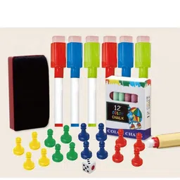 presentsale Pretend Play Kids Learning Toys, Portable Handbag and Double-Sided Drawing board image 2