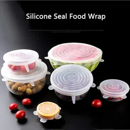 takshenterprise silicone reusable stretch lids 10 inch Lid Set, Pack of 6-picture-17