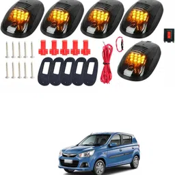 prtek 5 pcs Smoked Lens Amber/Yellow/Orange Top Marker Running Lights For KUV100 Car Flashlight Holder-picture-18