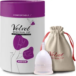 velvet Medium Reusable Menstrual Cup-picture-13