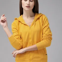 j & jp Women Full Sleeve Solid Hooded Sweatshirt-picture-17