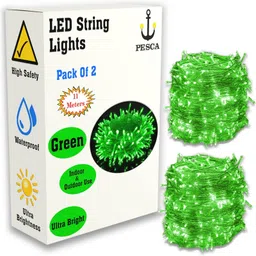 pesca 40 LEDs 11 m Green Steady String Rice Lights-picture-35