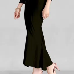 Flybird Fashion Chiku+Blk Peticote Lycra Blend Petticoat image 4