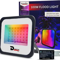 100Watt RGB LED Flood Light with LDR Sensor, Dusk to Dawn Sensor, Aluminium Housing, 16 Colours, IP66 Waterproof Flood Light Outdoor Lamp-image-4