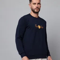 houseofcommon Men Printed Round Neck Multicolor Sweater image 4