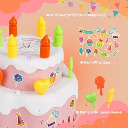 ar kids toys Birthday Cake Bubble Machine for Kids Outdoor Play image 4