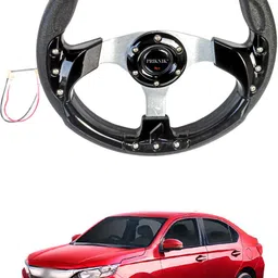 prtek Hand Stiched Steering Cover For Honda Amaze image 4