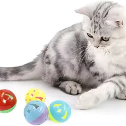 Colorful Rolling Toys for Cats – Interactive Play with Sound – Pack of 4 Plastic Training Aid, Training Aid, Squeaky Toy For Cat-image-17