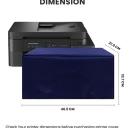 Alifiya Dust Proof Washable Printer Cover for Brother DCP-T830DW Printer InkTank - Blue Printer Cover image 2