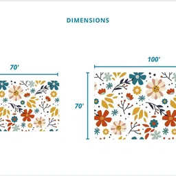 happy matty Quick Dry Sheet Mattress Pack of 2 M (Flower 50X70 CM) L (Leaves 70X100 CM) image 5