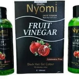 shills Nyomi Fruit Vinegar Hair Color Gel for Men, Women, , Natural & Ammonia Free Hair Dye for Black Hair- Instant Color Dye (Black) 200 ml-picture-18