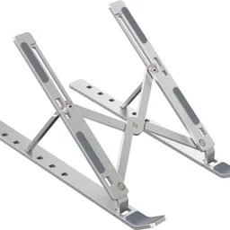 QueryZen Portable Metal Frame Laptop Stand Holder, Multi Level Adjustable Aluminum Aluminium Desk Stand Laptop Stand with Adjustable Height Compatible with Universal Laptops-picture-48