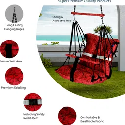 sprointal Swing for Kids, Baby Swing Chair Cotton Children Folding Washable 1-5 Year Swing Swings image 3