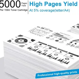 canoff 158X Toner Reload Kit Compatible for HP LaserJet Tank Printers (Pack Of 2) Black Ink Cartridge image 3