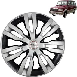 prigan Qualis DZR T4 Black Silver 14 INCH Wheel Cover For Toyota Qualis-picture-19