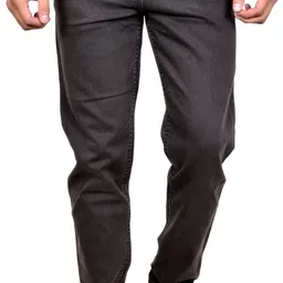 moudlin Men Slim Mid Rise Brown Jeans-picture-12