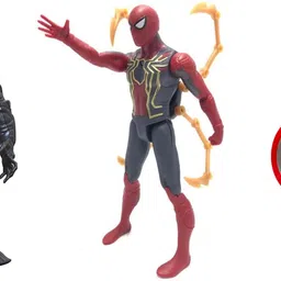 khilona waala Pack Of Venom Spider Man & Captain America Super Heroes toys For Boys Kids-picture-11