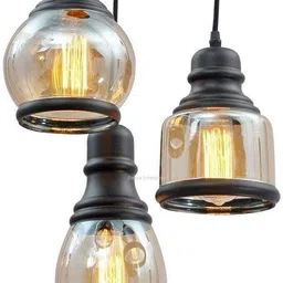 energia 3 Lights Round Cluster Chandelier Black Diamond Hanging Pendant Chandelier Ceiling Lamp image 3