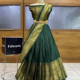 fabcartz Self Design Semi Stitched Lehenga Choli-picture-13