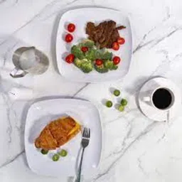 carnival SQUARE MODEL NO-918, 10 INCH FULL DINNER PLATE SET 12 PCS OF MELAMINE Dinner Plate image 4